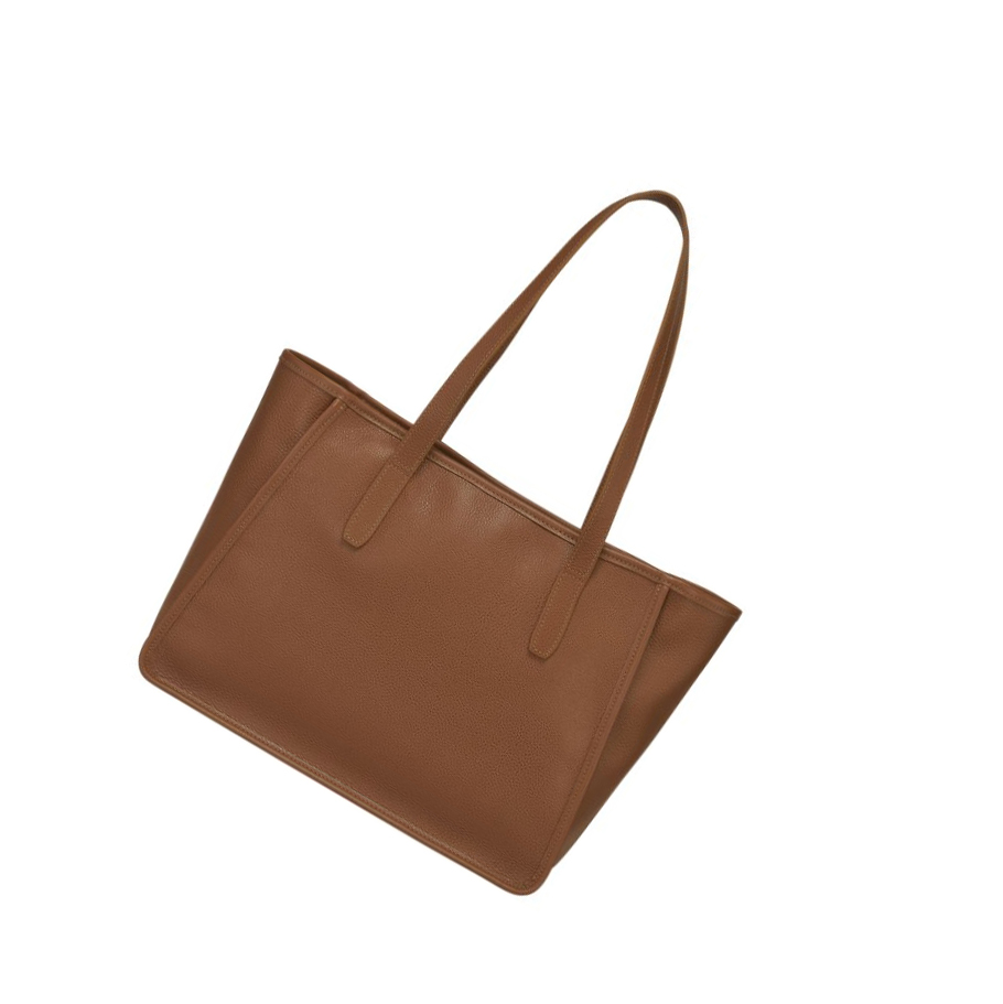 Longchamp Le Foulonné Schoudertassen Dames Bruin | NL-IY81346