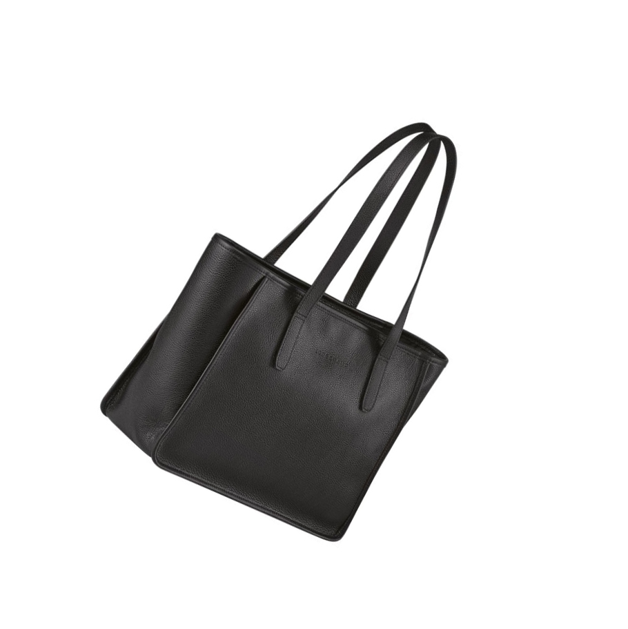 Longchamp Le Foulonné Schoudertassen Dames Zwart | NL-ZN97156