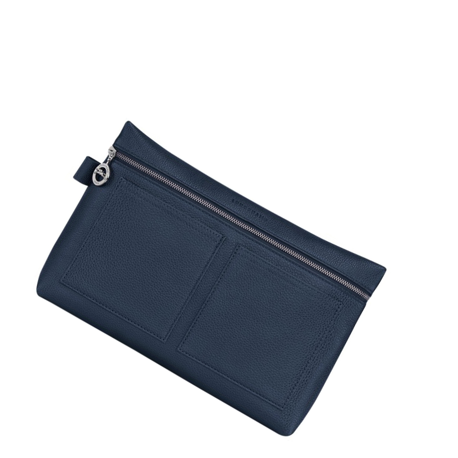 Longchamp Le Foulonné Toilettas Dames Donkerblauw | NL-QM17063