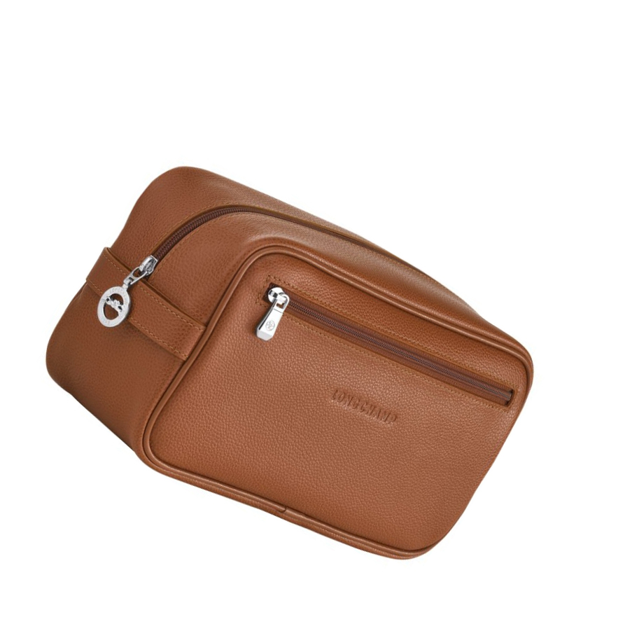Longchamp Le Foulonné Toilettas Heren Bruin | NL-EB87401