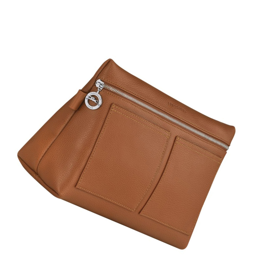 Longchamp Le Foulonné Toilettas Heren Bruin | NL-ZD69217