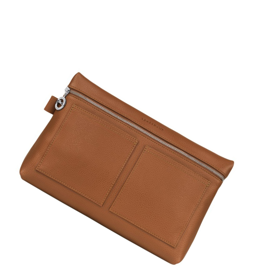 Longchamp Le Foulonné Toilettas Heren Bruin | NL-ZD69217