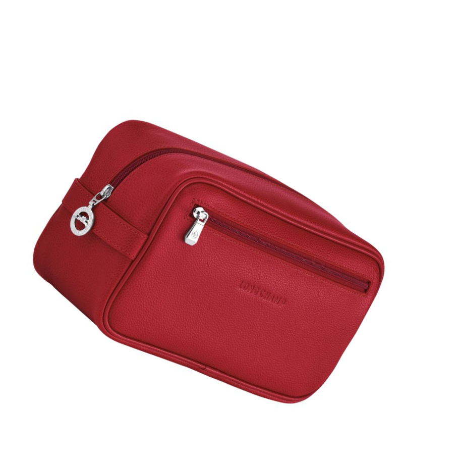 Longchamp Le Foulonné Toilettas Heren Rood | NL-QI03617