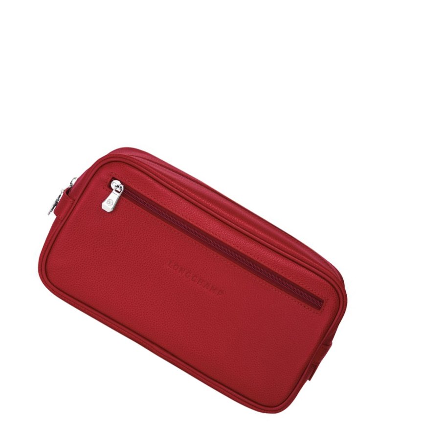 Longchamp Le Foulonné Toilettas Heren Rood | NL-QI03617
