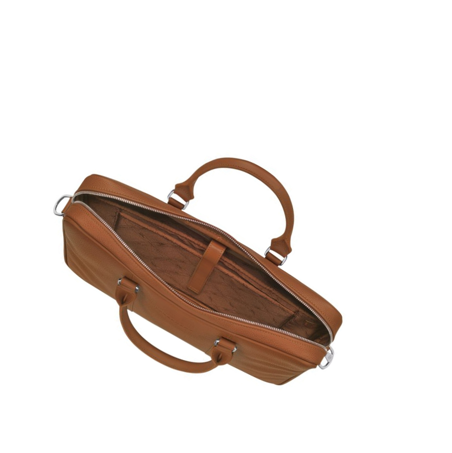 Longchamp Le Foulonné XS Aktetas Heren Bruin | NL-MU78319