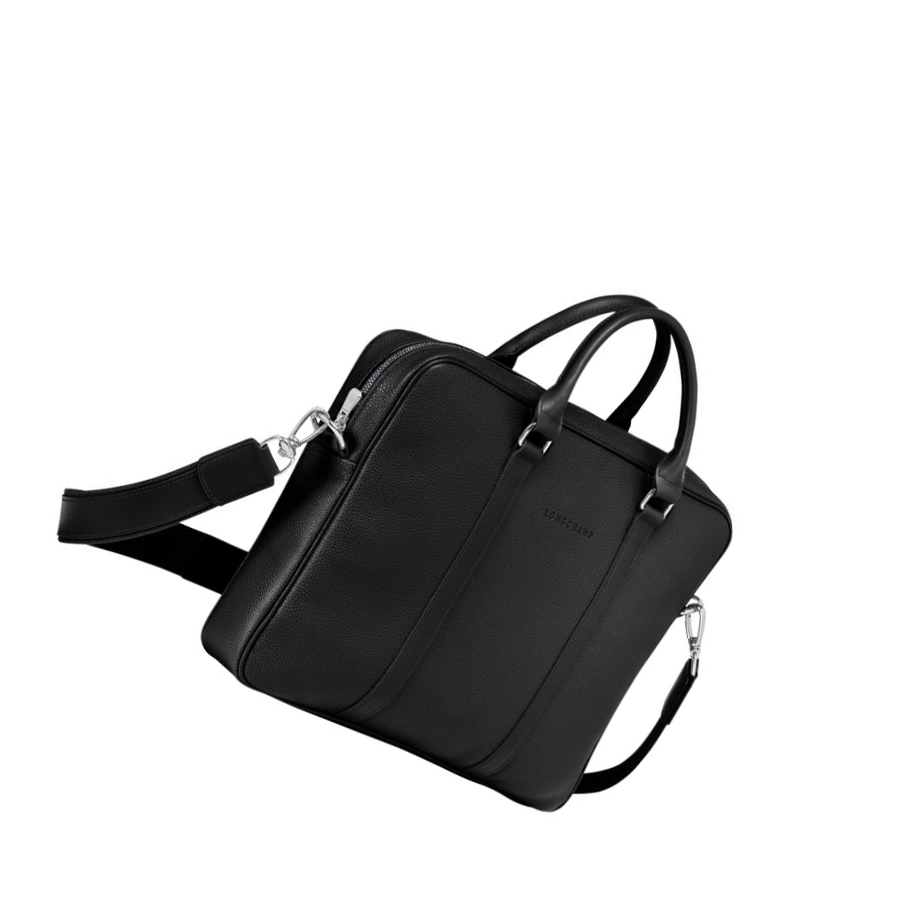 Longchamp Le Foulonné XS Aktetas Heren Zwart | NL-PQ98126