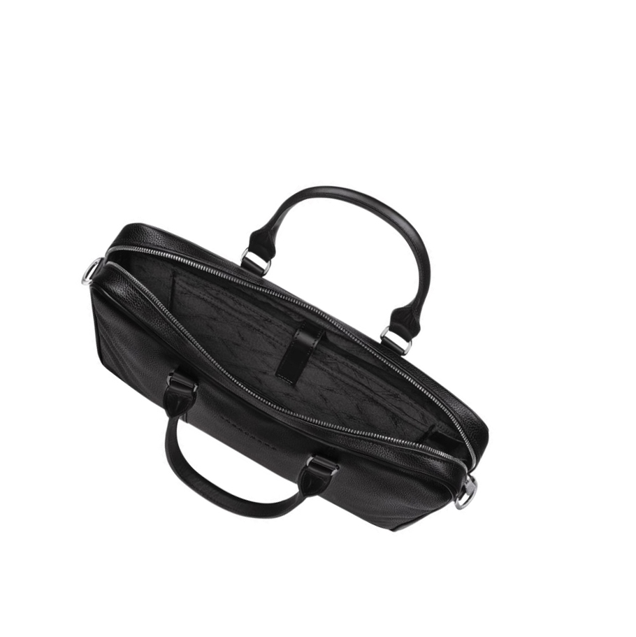 Longchamp Le Foulonné XS Aktetas Heren Zwart | NL-PQ98126
