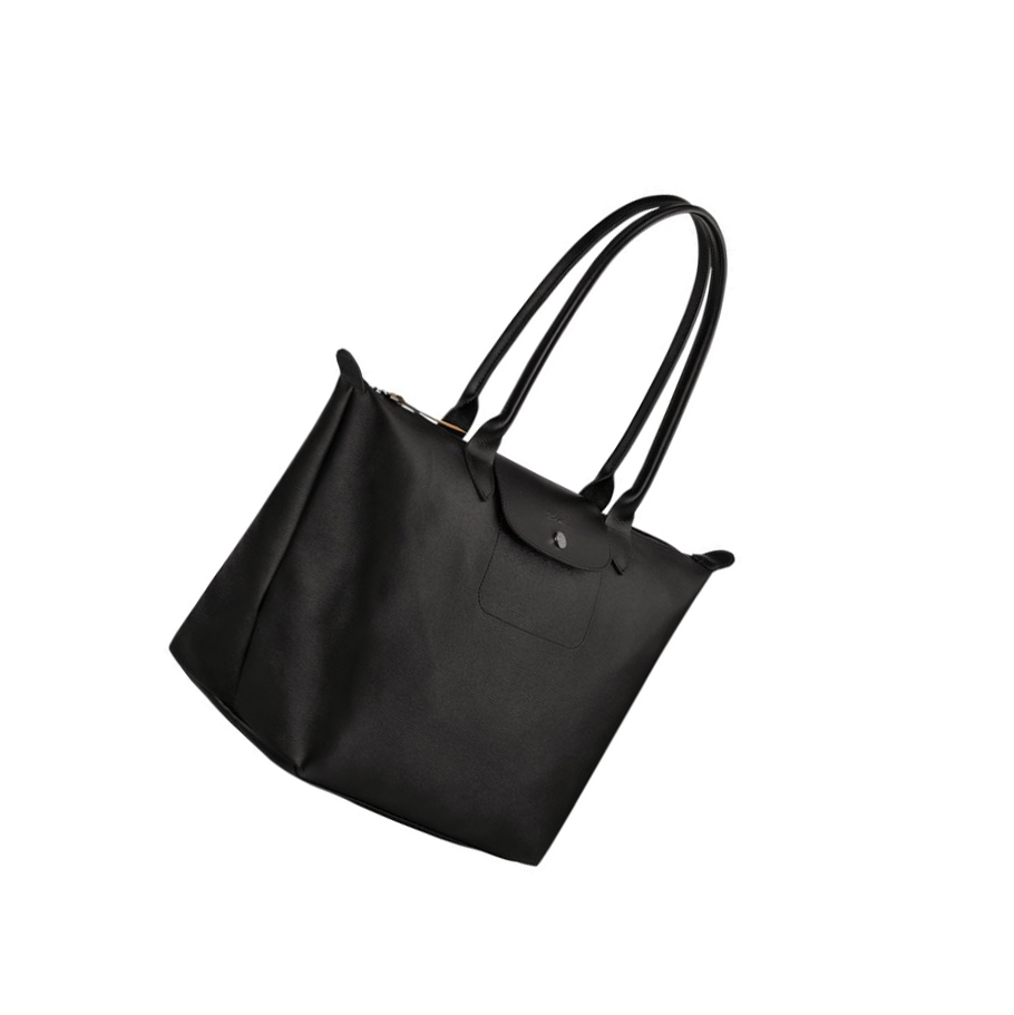 Longchamp Le Pliage City L Shopper Tas Dames Zwart | NL-FJ70938