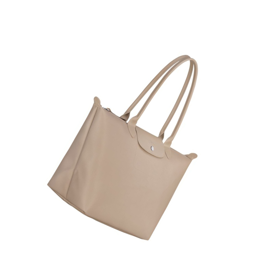 Longchamp Le Pliage City L Shopper Tas Dames Beige | NL-SI05962
