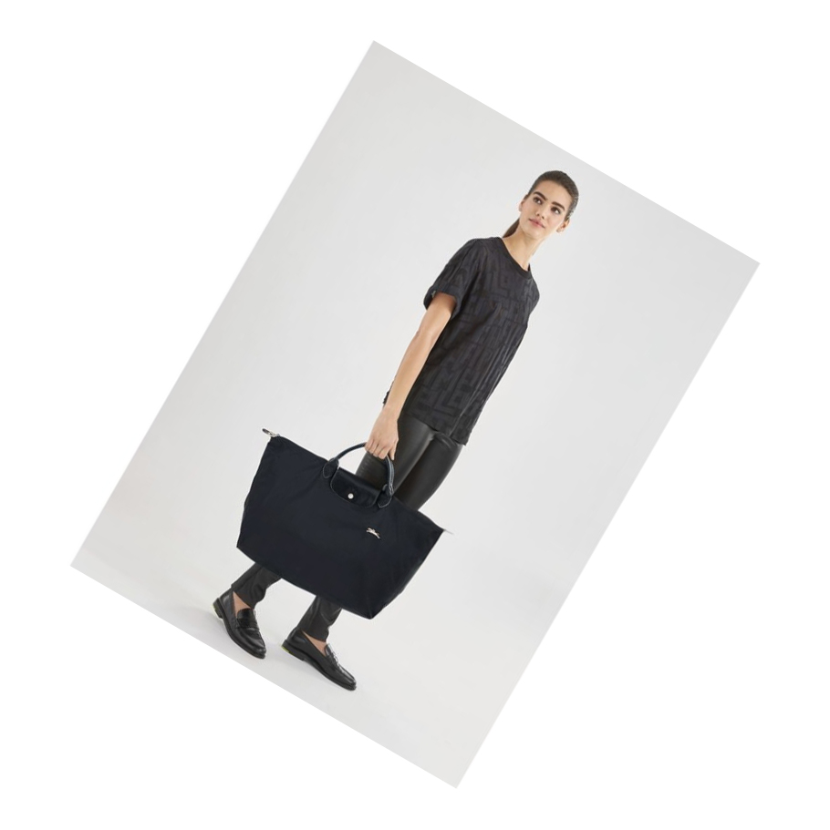 Longchamp Le Pliage Club L Reistas Heren Zwart | NL-ZB82615