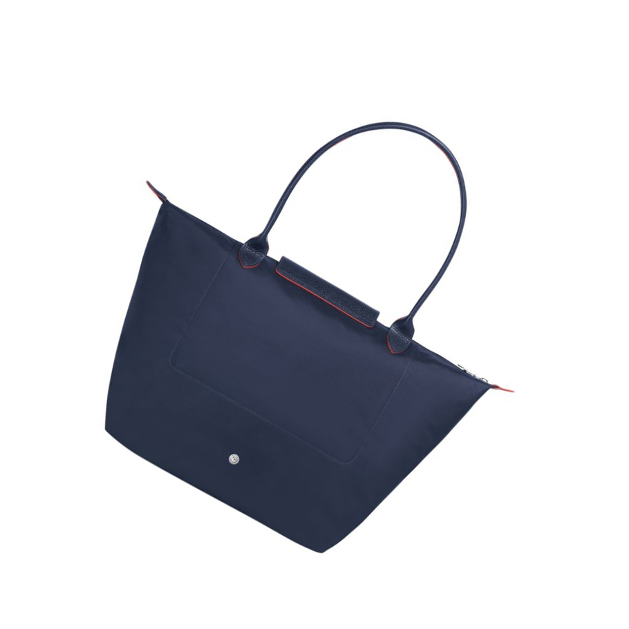 Longchamp Le Pliage Club L Schoudertassen Dames Donkerblauw | NL-RY87592