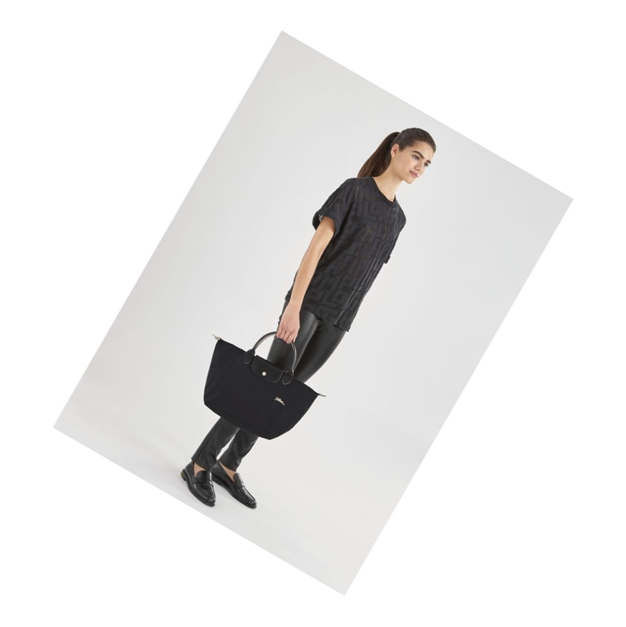 Longchamp Le Pliage Club M Handtas Dames Zwart | NL-BH94708