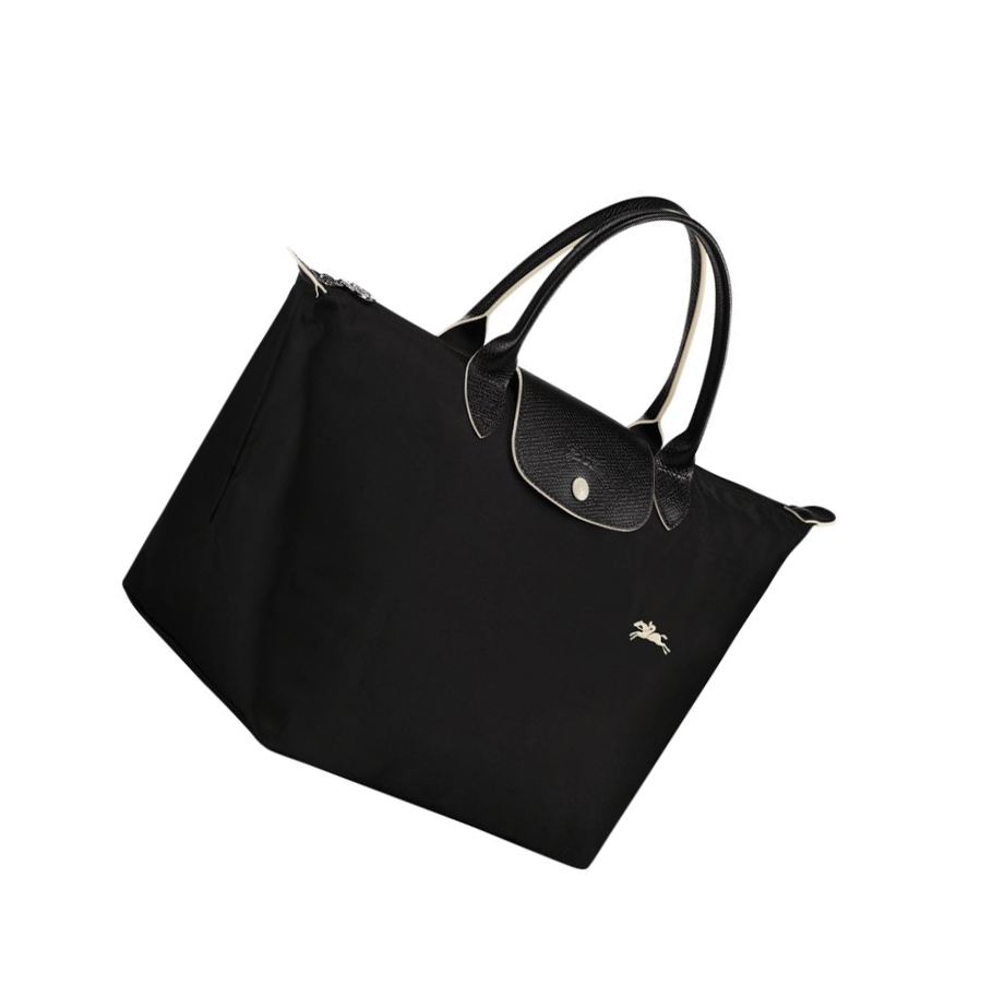 Longchamp Le Pliage Club M Handtas Dames Zwart | NL-BH94708