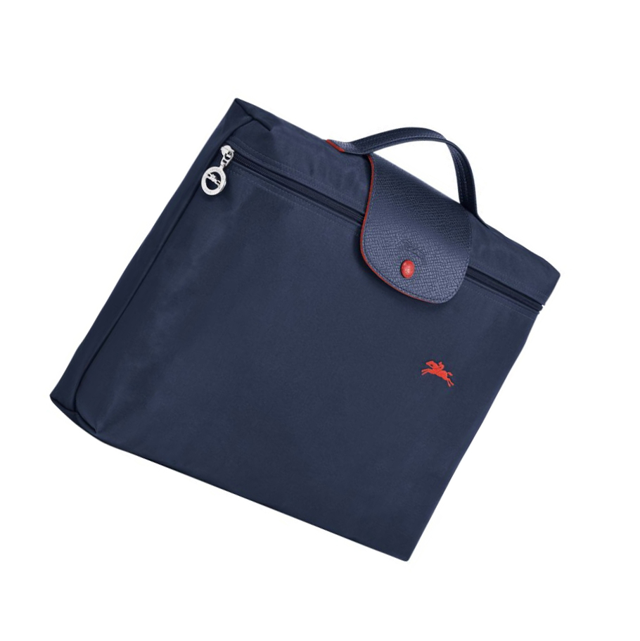 Longchamp Le Pliage Club S Aktetas Heren Donkerblauw | NL-PQ98027