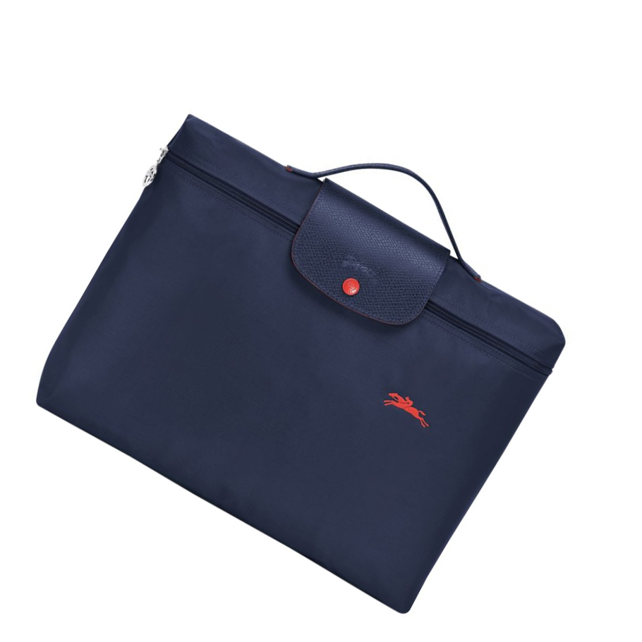 Longchamp Le Pliage Club S Aktetas Heren Donkerblauw | NL-PQ98027