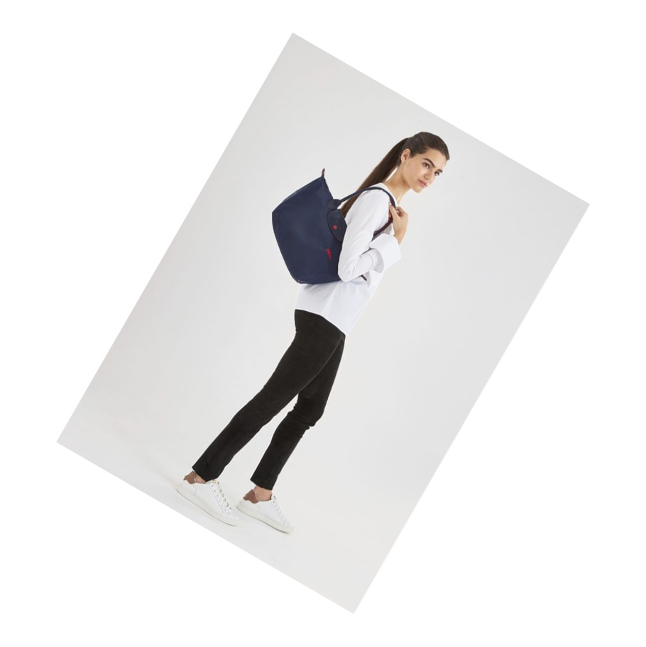 Longchamp Le Pliage Club S Schoudertassen Dames Donkerblauw | NL-HY03852