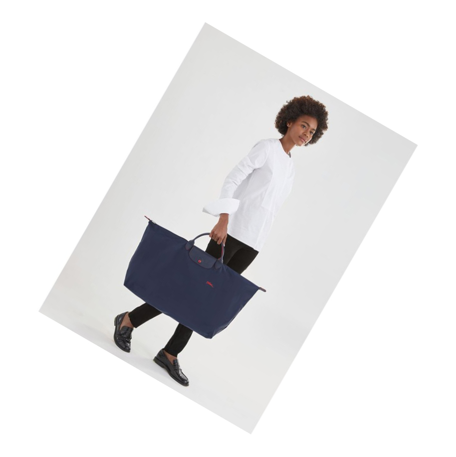 Longchamp Le Pliage Club XL Reistas Heren Donkerblauw | NL-IW13952