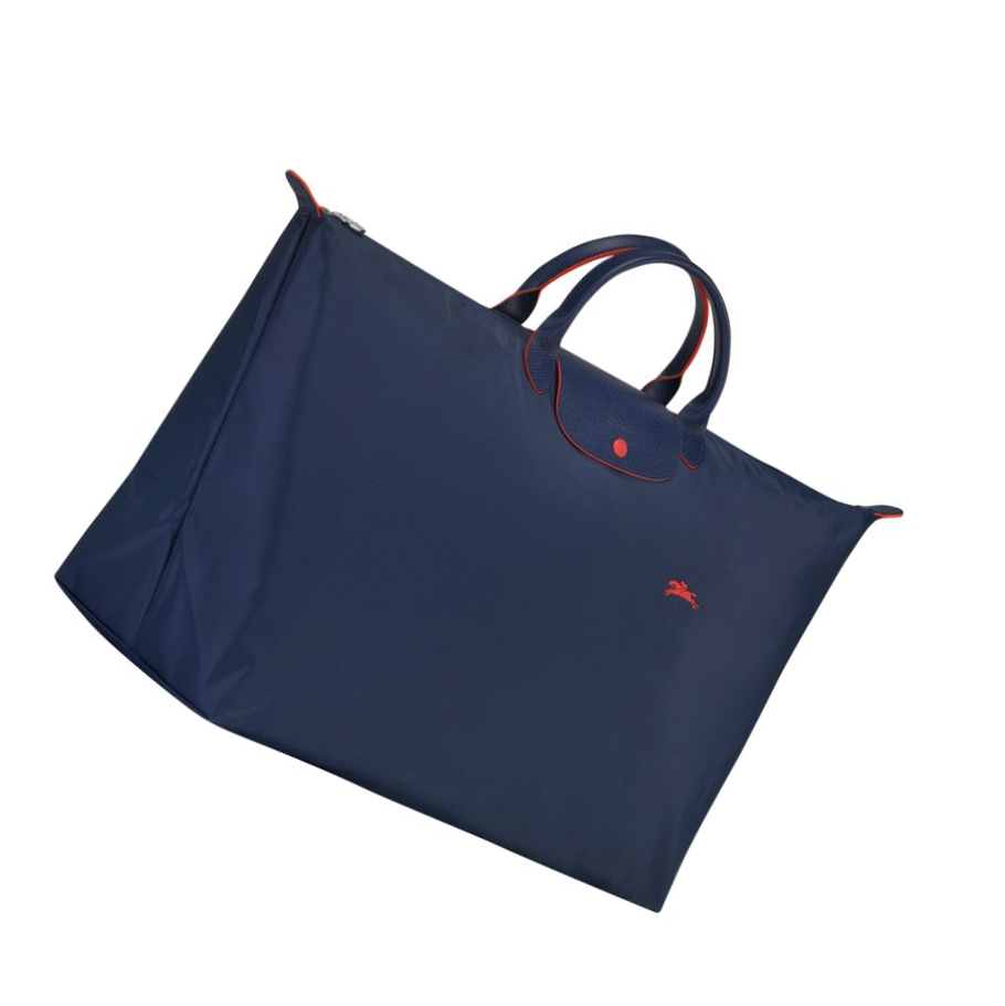 Longchamp Le Pliage Club XL Reistas Heren Donkerblauw | NL-IW13952