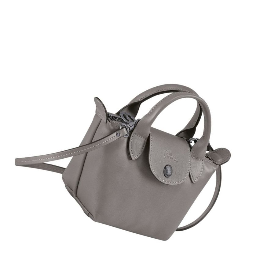 Longchamp Le Pliage Cuir Crossbodytassen Dames Grijs | NL-CJ50294
