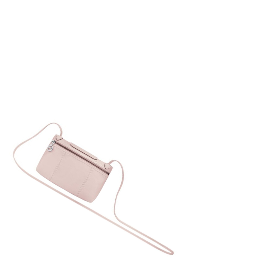 Longchamp Le Pliage Cuir Crossbodytassen Dames Roze | NL-EM03892