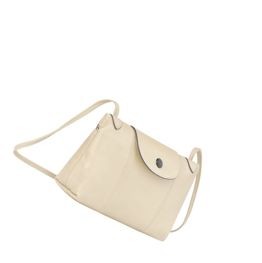 Longchamp Le Pliage Cuir Crossbodytassen Dames Beige | NL-FD75498