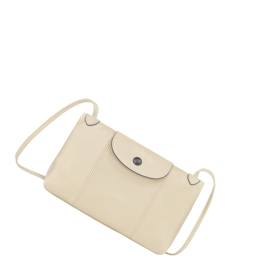 Longchamp Le Pliage Cuir Crossbodytassen Dames Beige | NL-FD75498