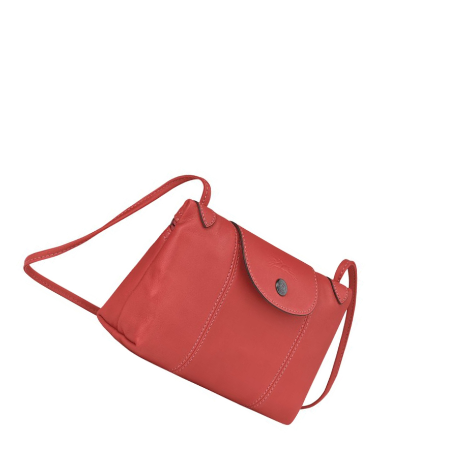 Longchamp Le Pliage Cuir Crossbodytassen Dames Rood | NL-FT27093