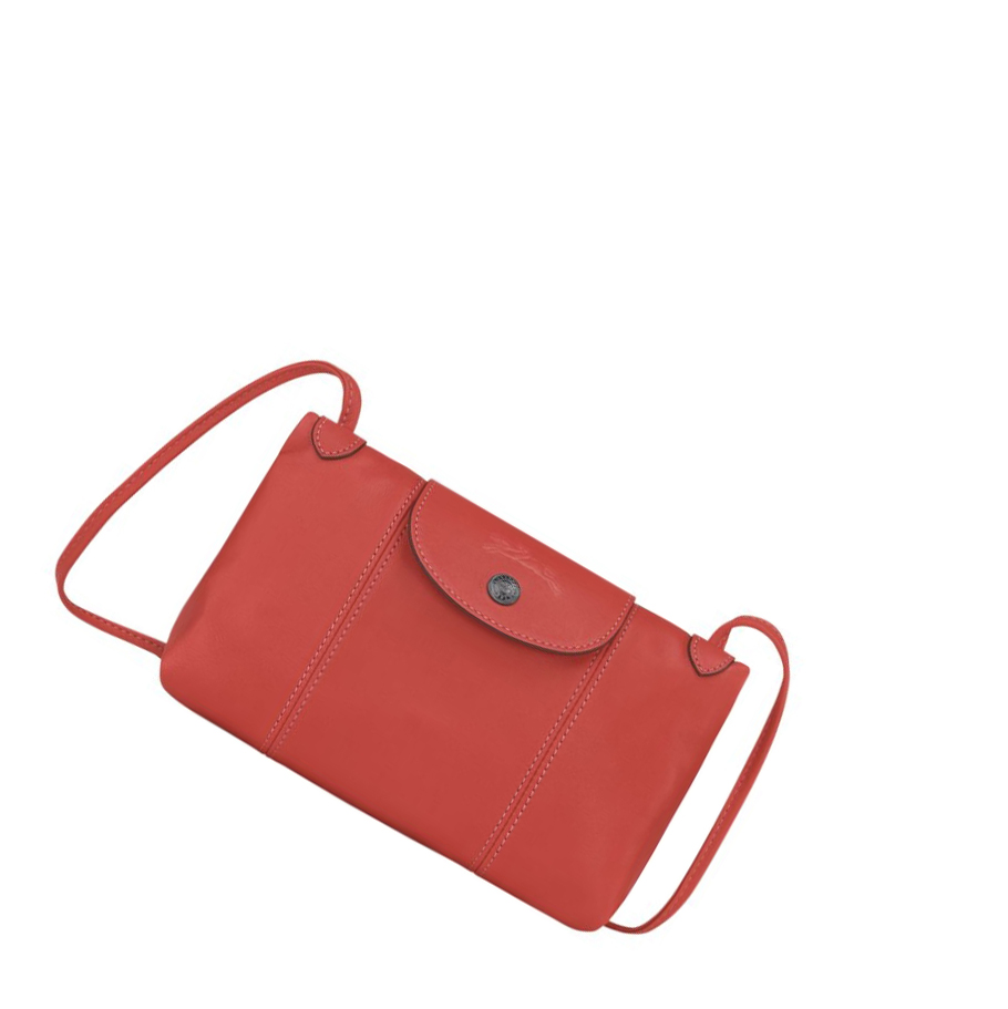 Longchamp Le Pliage Cuir Crossbodytassen Dames Rood | NL-FT27093
