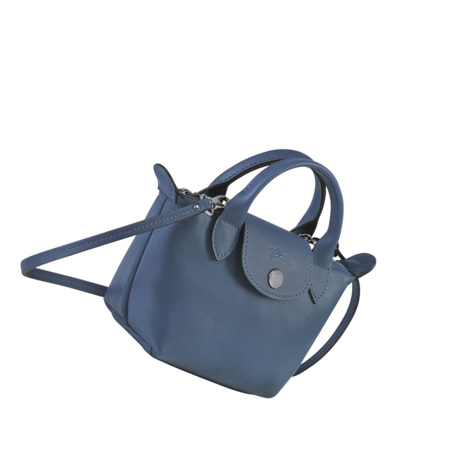 Longchamp Le Pliage Cuir Crossbodytassen Dames Blauw | NL-KN71203