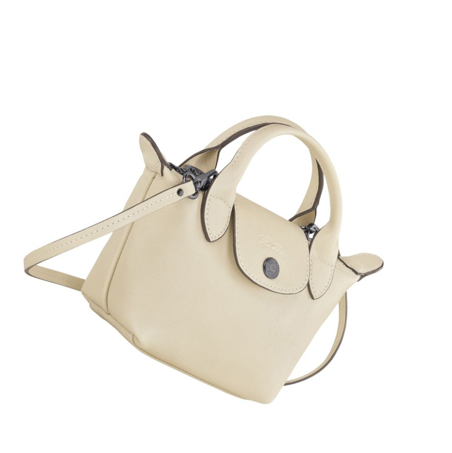 Longchamp Le Pliage Cuir Crossbodytassen Dames Beige | NL-QE16403
