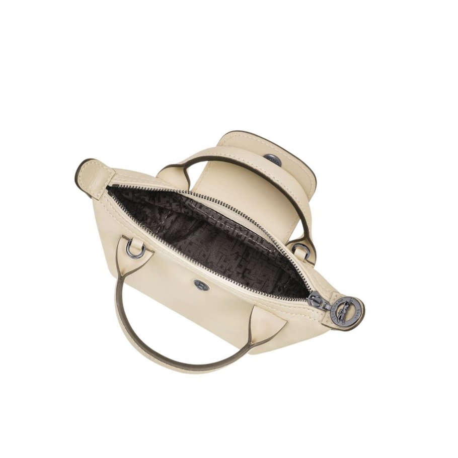 Longchamp Le Pliage Cuir Crossbodytassen Dames Beige | NL-QE16403