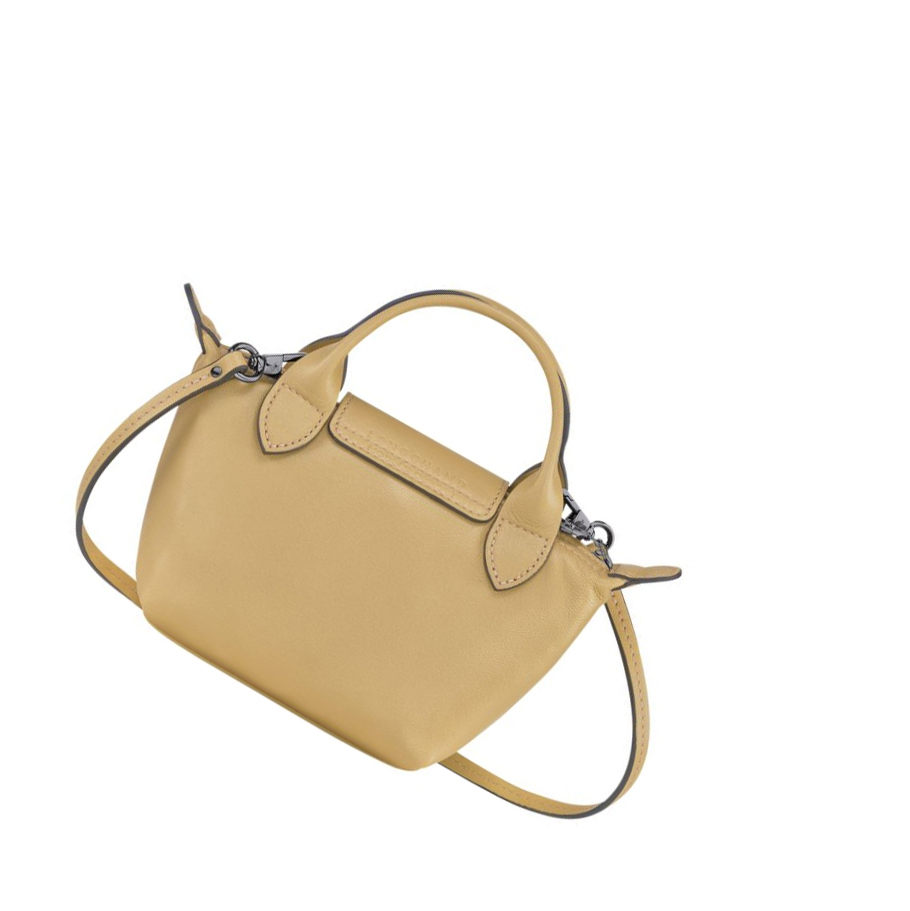 Longchamp Le Pliage Cuir Crossbodytassen Dames Beige | NL-RZ52690