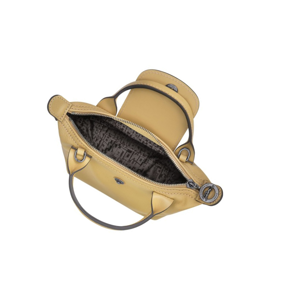 Longchamp Le Pliage Cuir Crossbodytassen Dames Beige | NL-RZ52690