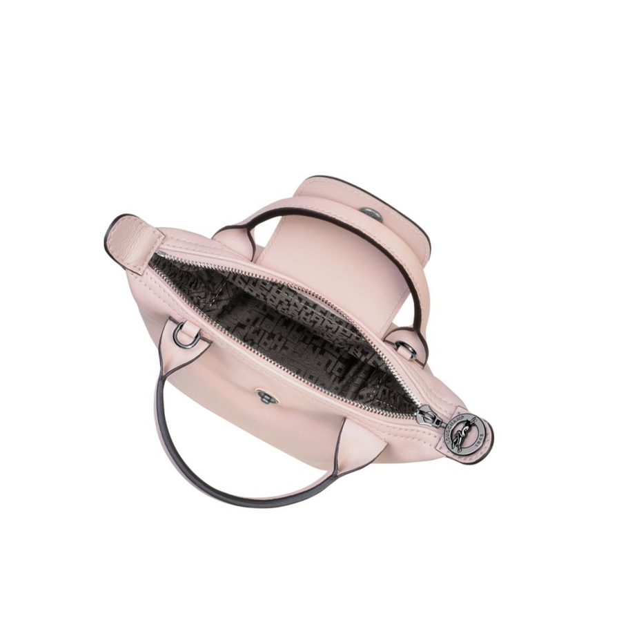 Longchamp Le Pliage Cuir Crossbodytassen Dames Roze | NL-UI34876