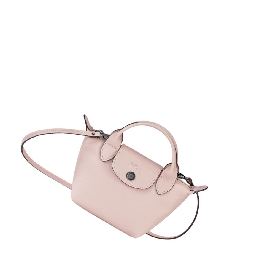 Longchamp Le Pliage Cuir Crossbodytassen Dames Roze | NL-UI34876