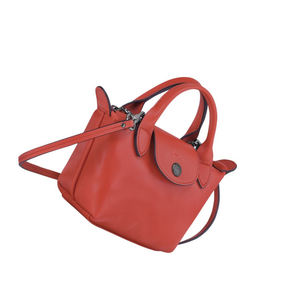 Longchamp Le Pliage Cuir Crossbodytassen Dames Rood | NL-XB78109