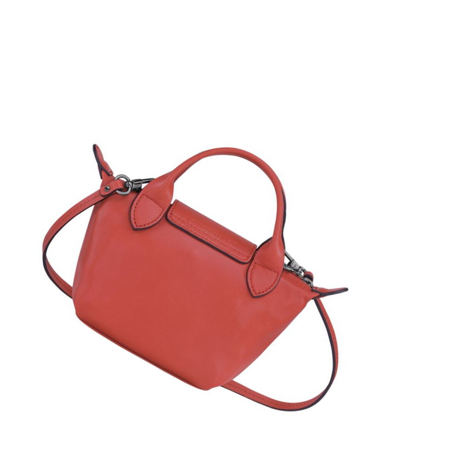 Longchamp Le Pliage Cuir Crossbodytassen Dames Rood | NL-XB78109