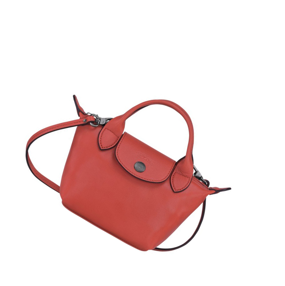 Longchamp Le Pliage Cuir Crossbodytassen Dames Rood | NL-XB78109