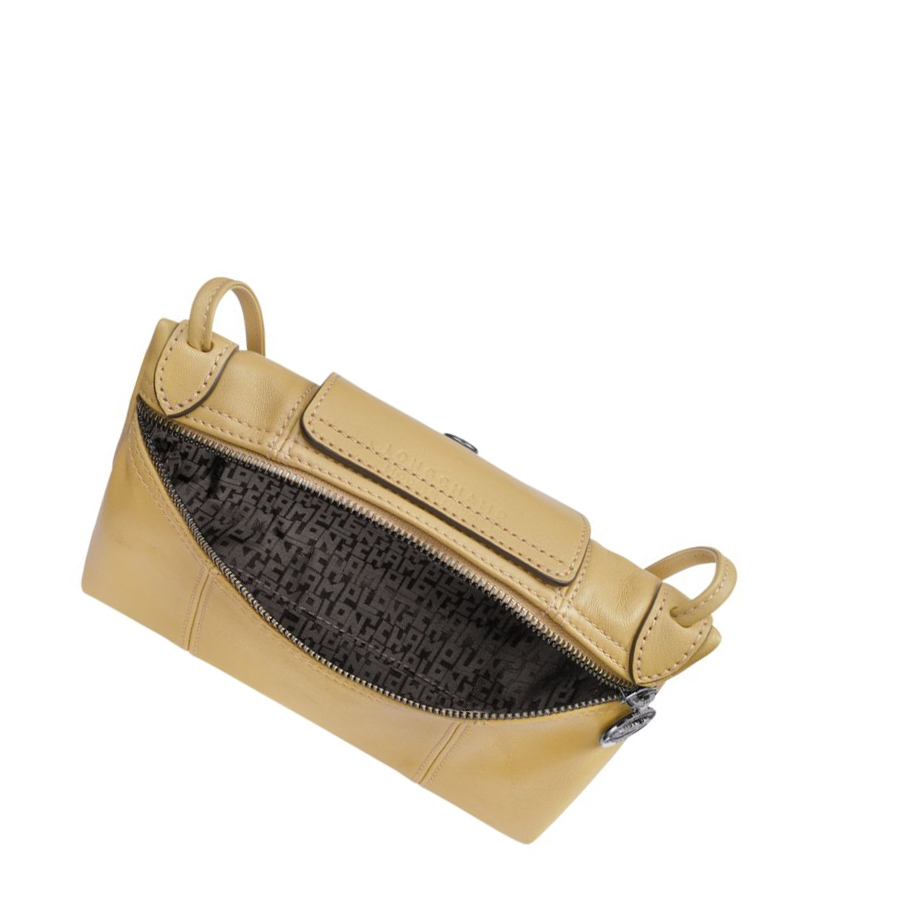 Longchamp Le Pliage Cuir Crossbodytassen Dames Beige | NL-YI87053