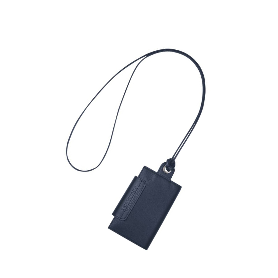 Longchamp Le Pliage Cuir Kaarthouder Heren Donkerblauw | NL-GI23650