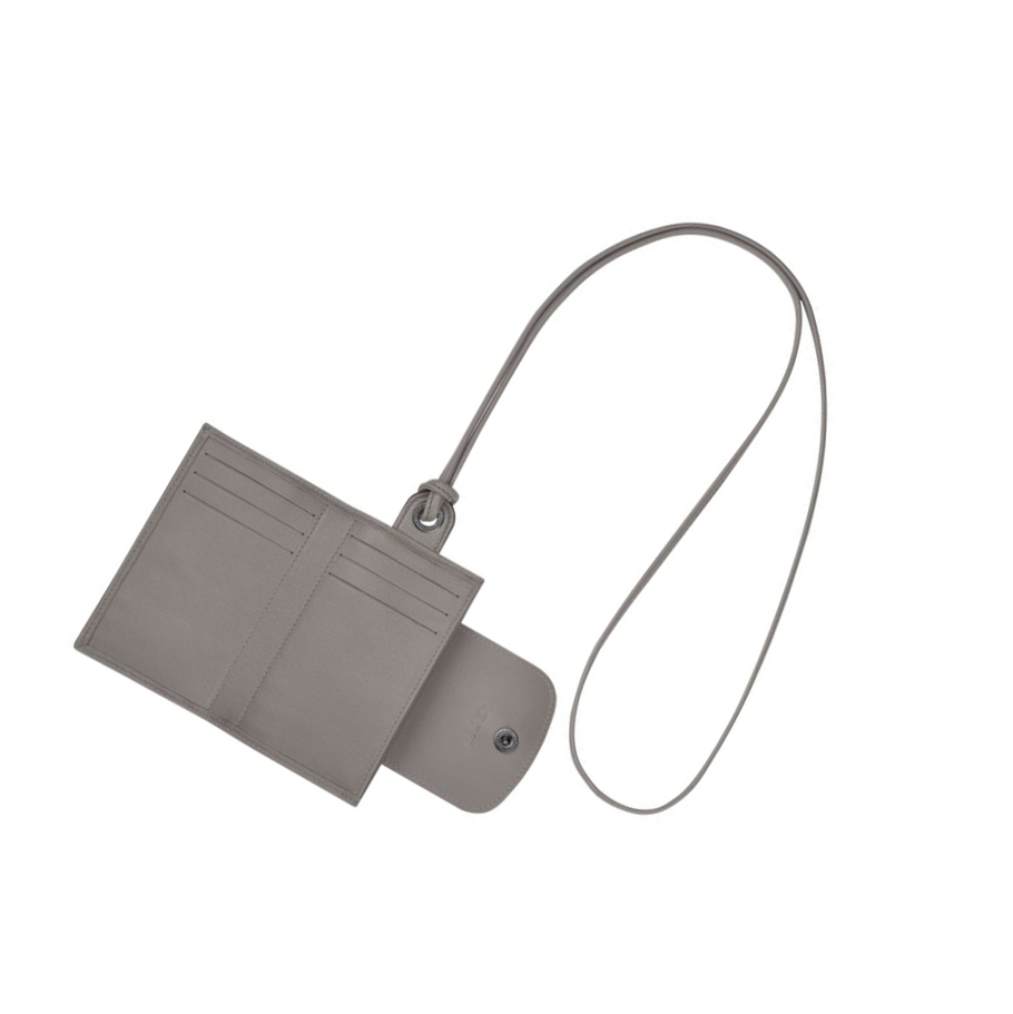 Longchamp Le Pliage Cuir Kaarthouder Heren Grijs | NL-VQ79548