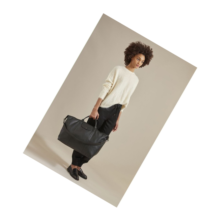 Longchamp Le Pliage Cuir L Reistas Heren Zwart | NL-HT04318