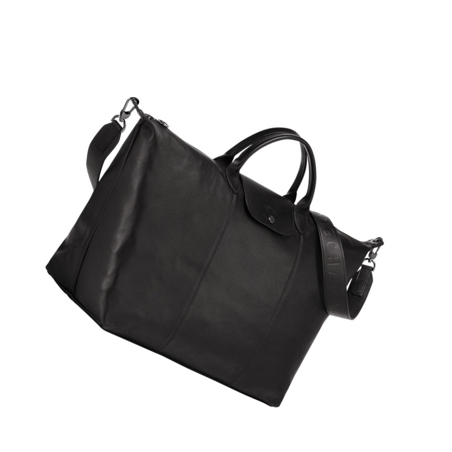 Longchamp Le Pliage Cuir L Reistas Heren Zwart | NL-HT04318