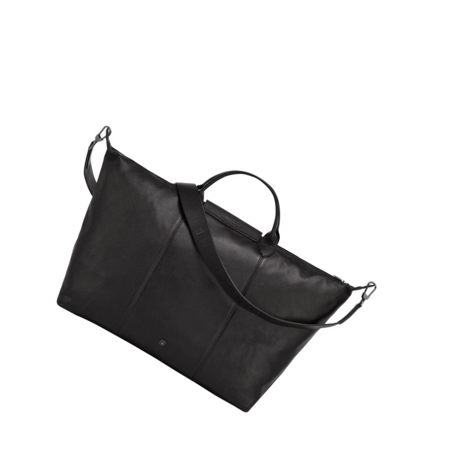 Longchamp Le Pliage Cuir L Reistas Heren Zwart | NL-HT04318