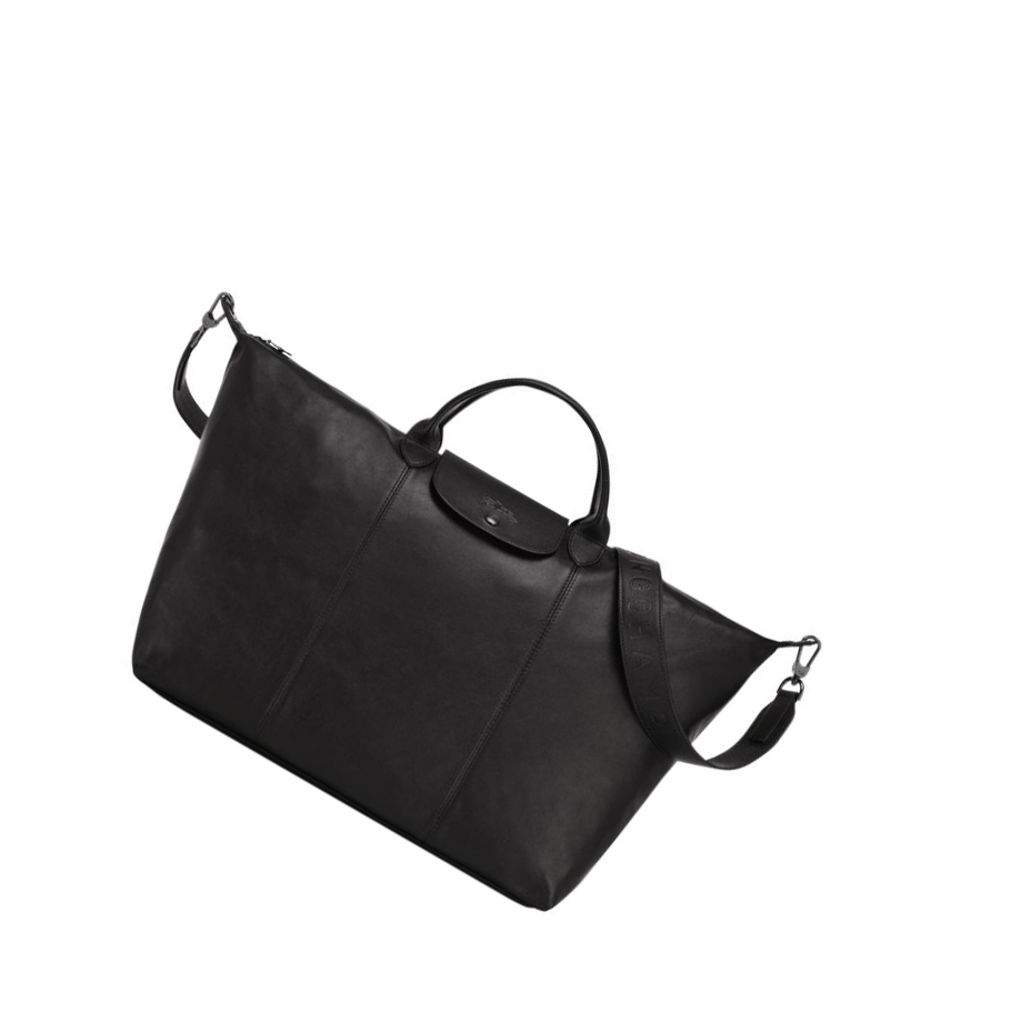 Longchamp Le Pliage Cuir L Reistas Heren Zwart | NL-HT04318