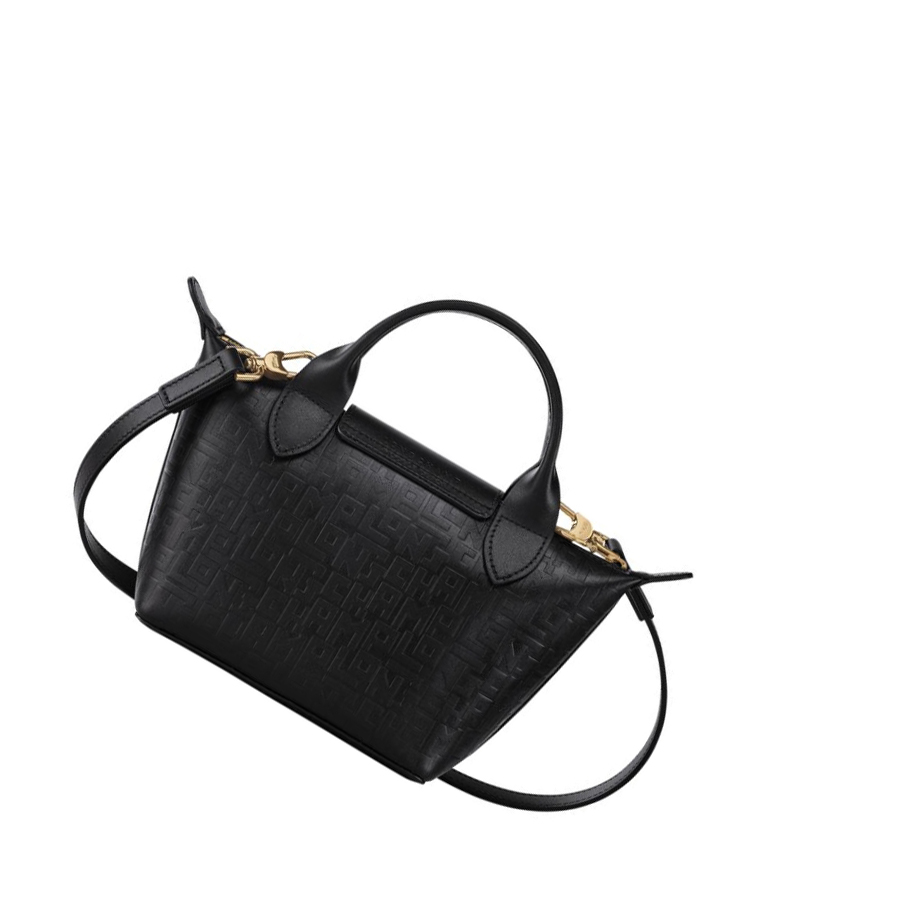 Longchamp Le Pliage Cuir Lgp XS Handtas Dames Zwart | NL-ZX06192