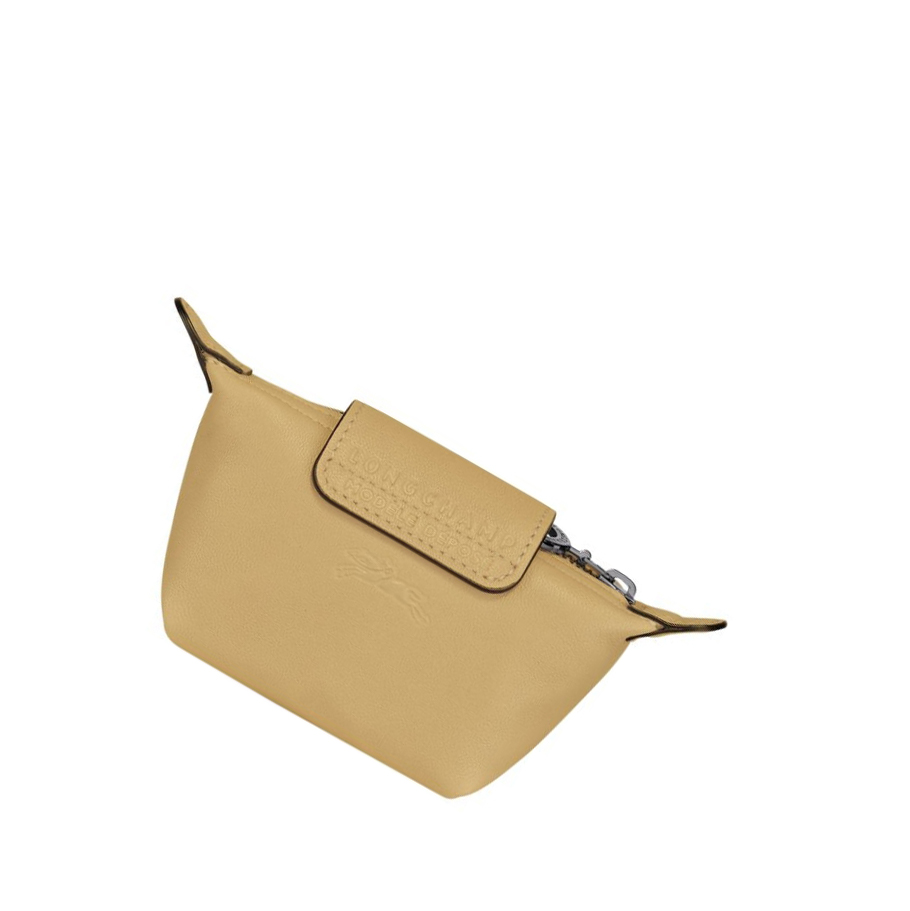 Longchamp Le Pliage Cuir Portemonnee Dames Beige | NL-EF39452