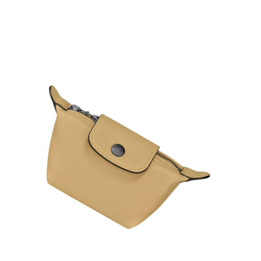 Longchamp Le Pliage Cuir Portemonnee Dames Beige | NL-EF39452
