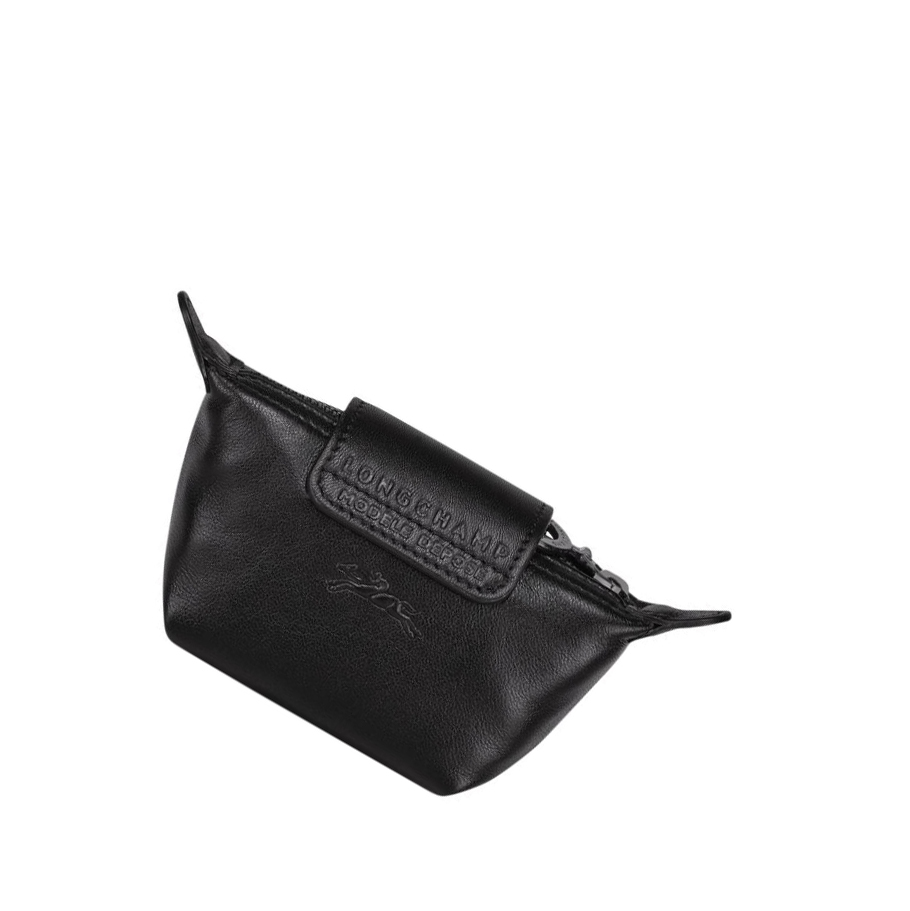 Longchamp Le Pliage Cuir Portemonnee Dames Zwart | NL-LA54026