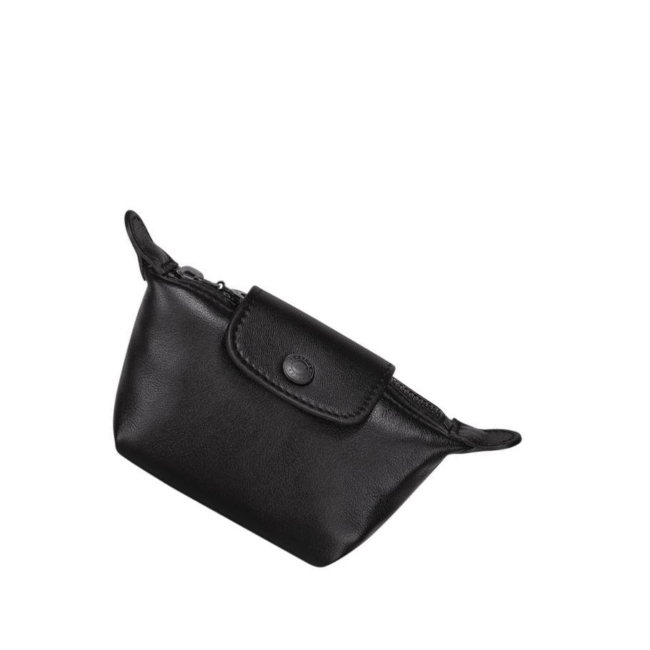 Longchamp Le Pliage Cuir Portemonnee Dames Zwart | NL-LA54026